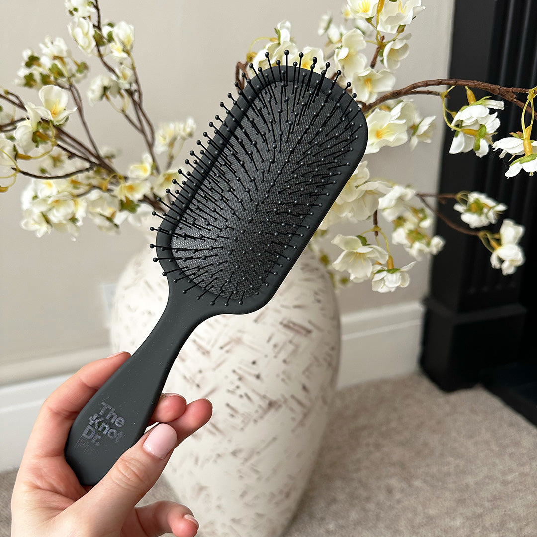 The Pro Black Hairbrush - The Knot Dr.
