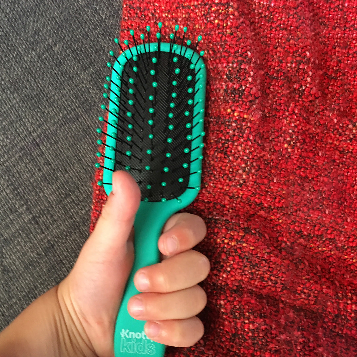 Green Knotty Kids® Hairbrush - The Knot Dr.