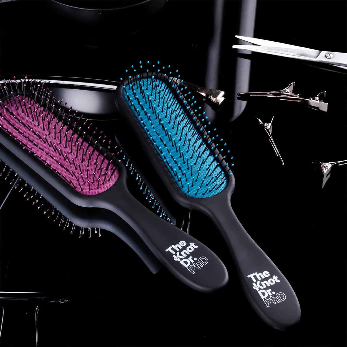 Red PhD Hairbrush - The Knot Dr.