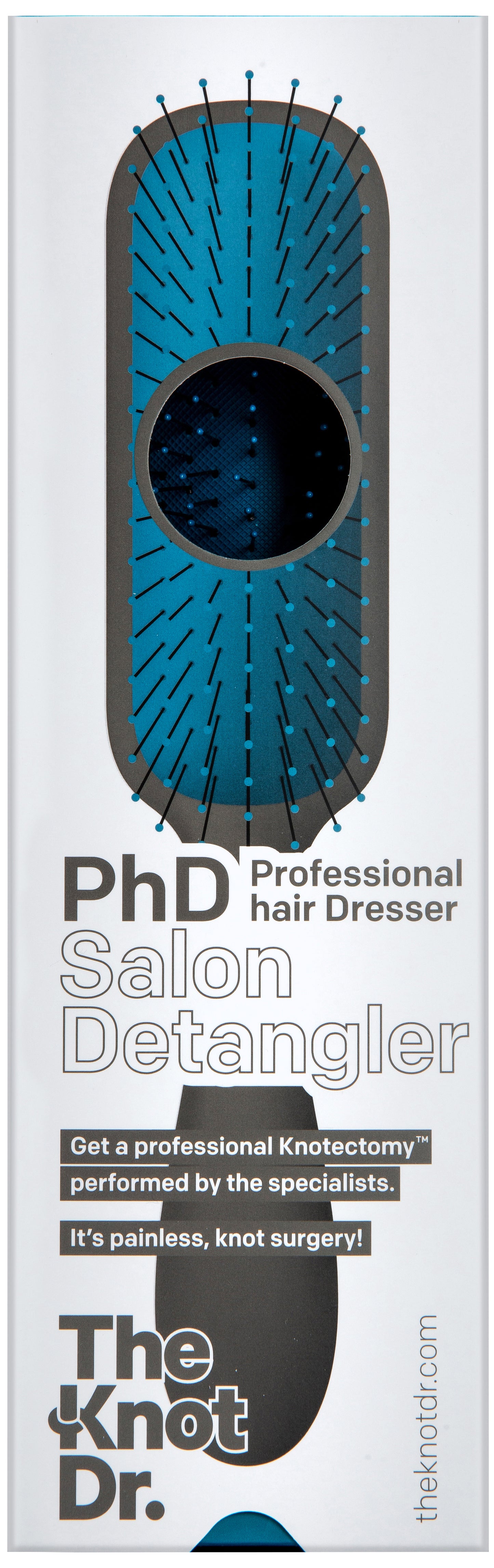 Blue PhD Hairbrush - The Knot Dr.