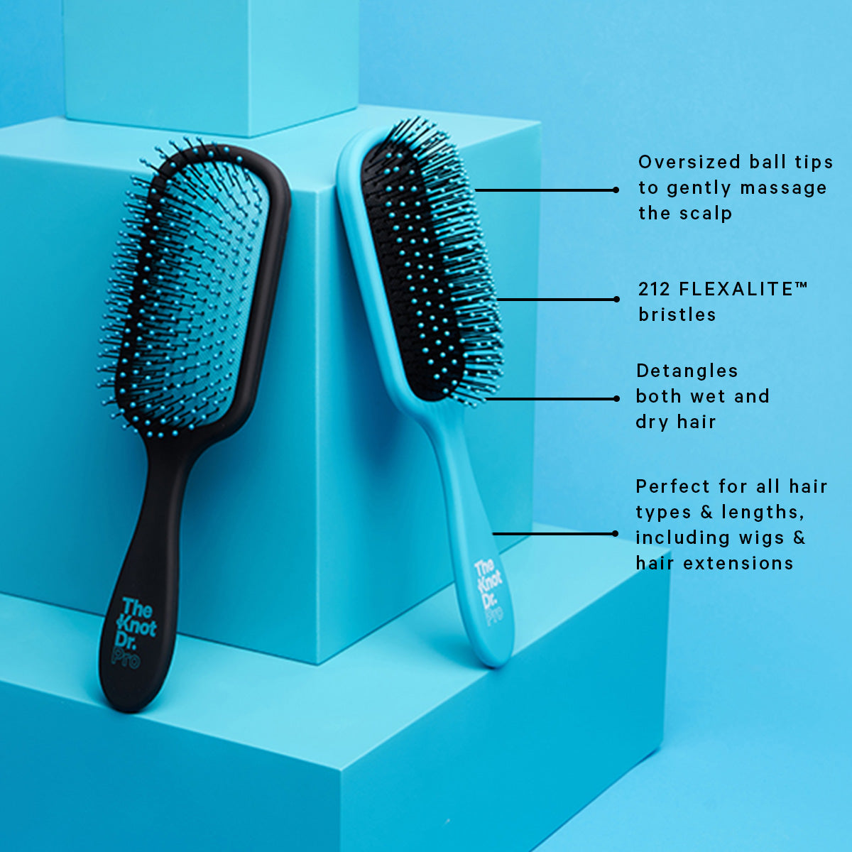The Blue Pro Hairbrush - The Knot Dr.