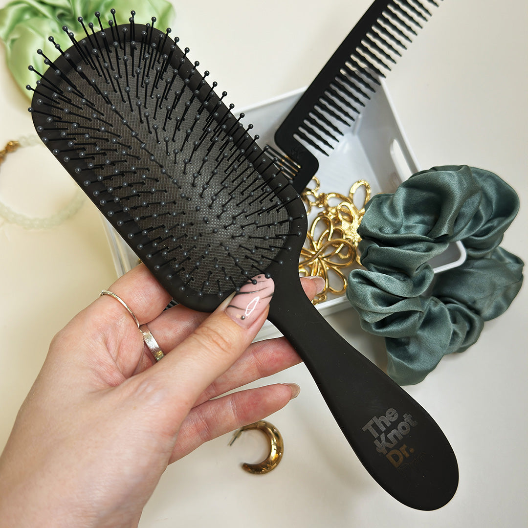 The Pro Black Hairbrush - The Knot Dr.