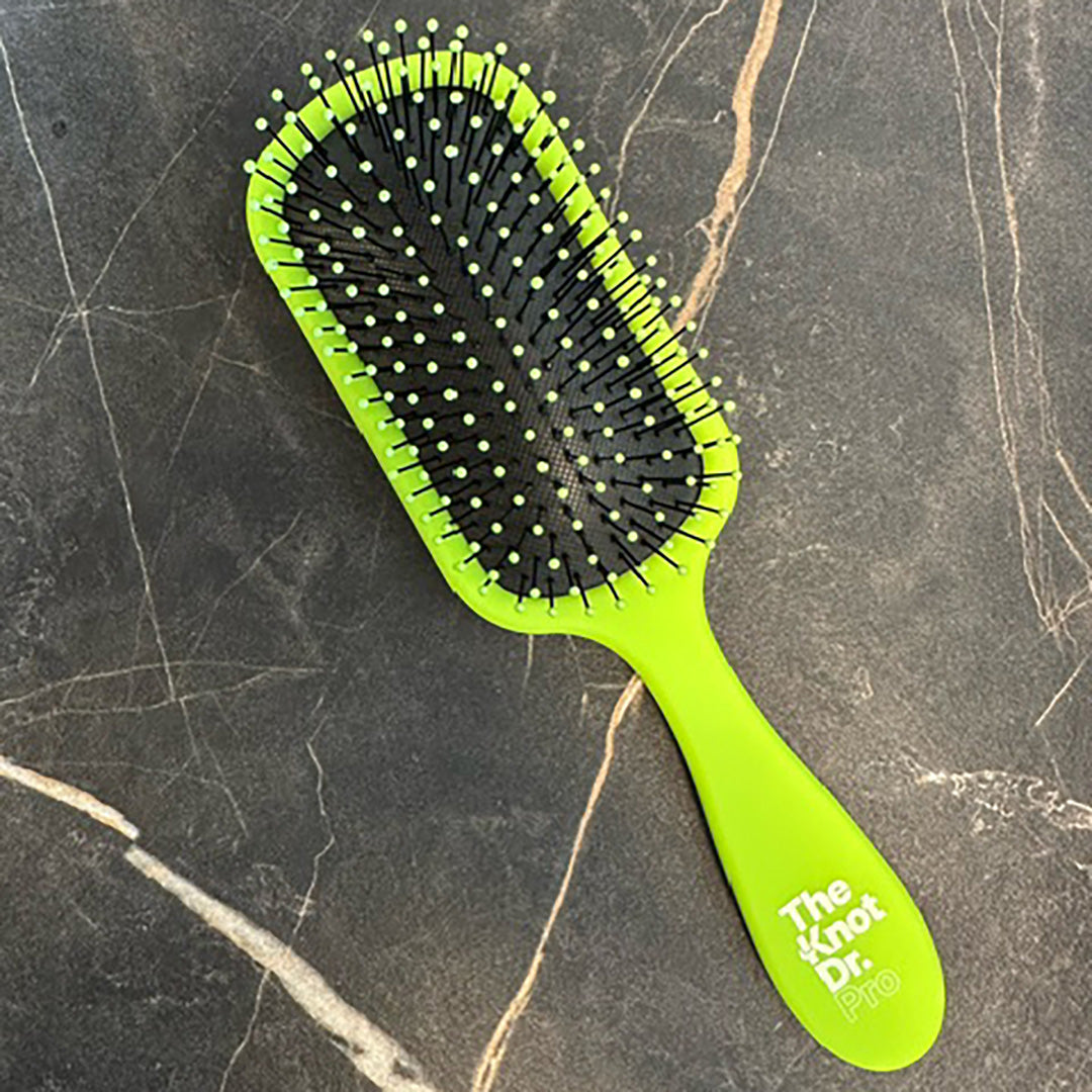 Green Pro Brite Hairbrush - The Knot Dr.