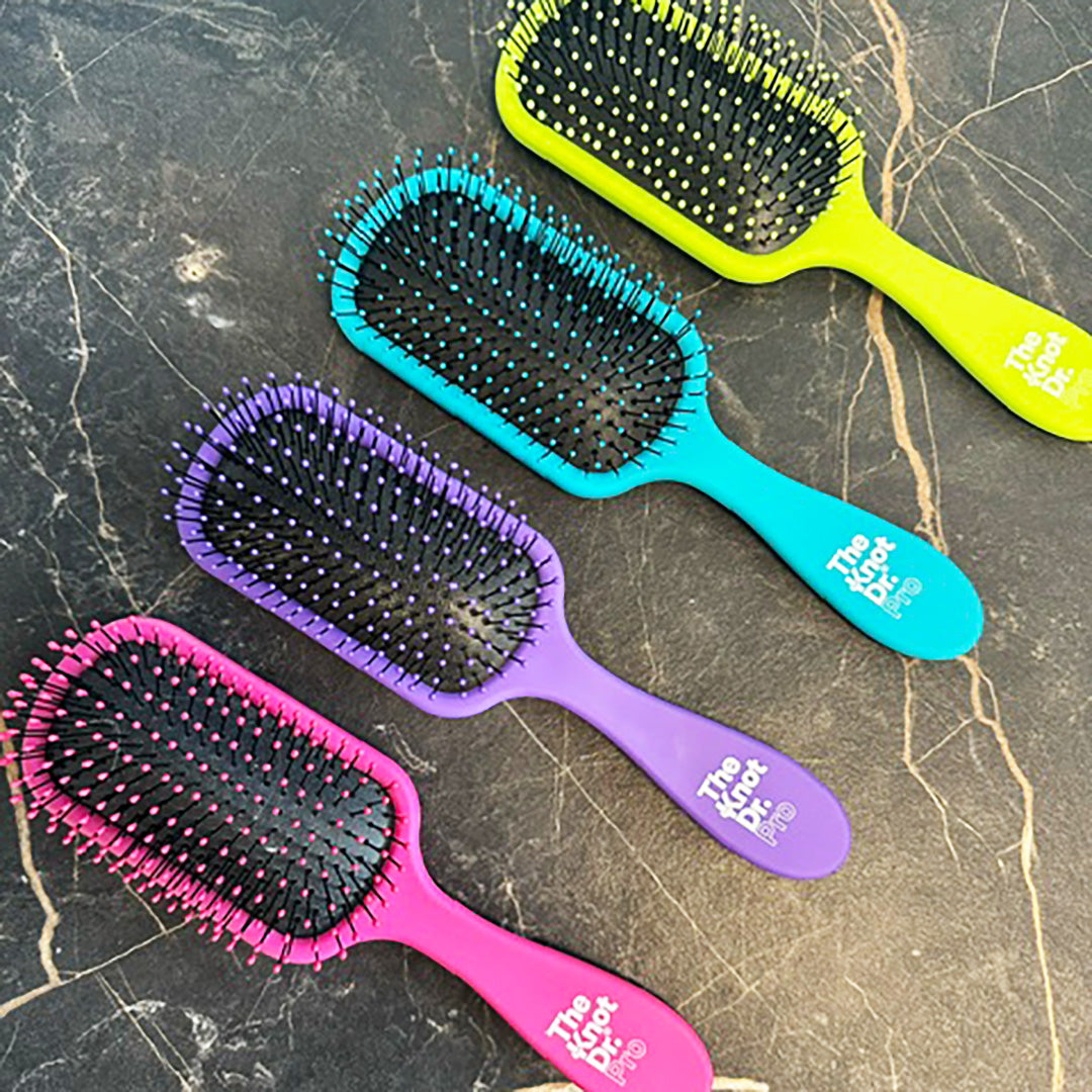 Pink Pro Brite Hairbrush - The Knot Dr.