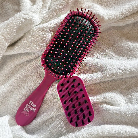 Pink Pro Brite Hairbrush - The Knot Dr.