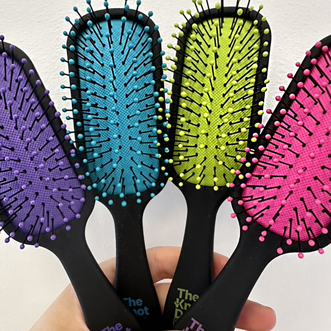 Purple Pro Mini Hairbrush - The Knot Dr.