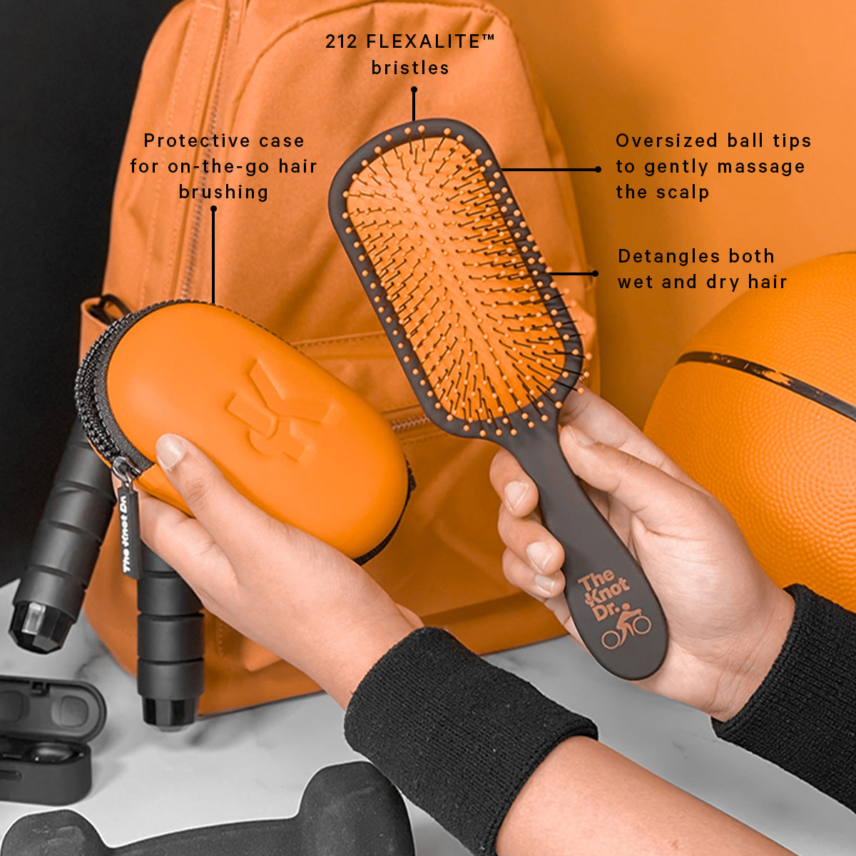 The Pro Sport Hairbrush Red Limited Edition - The Knot Dr.