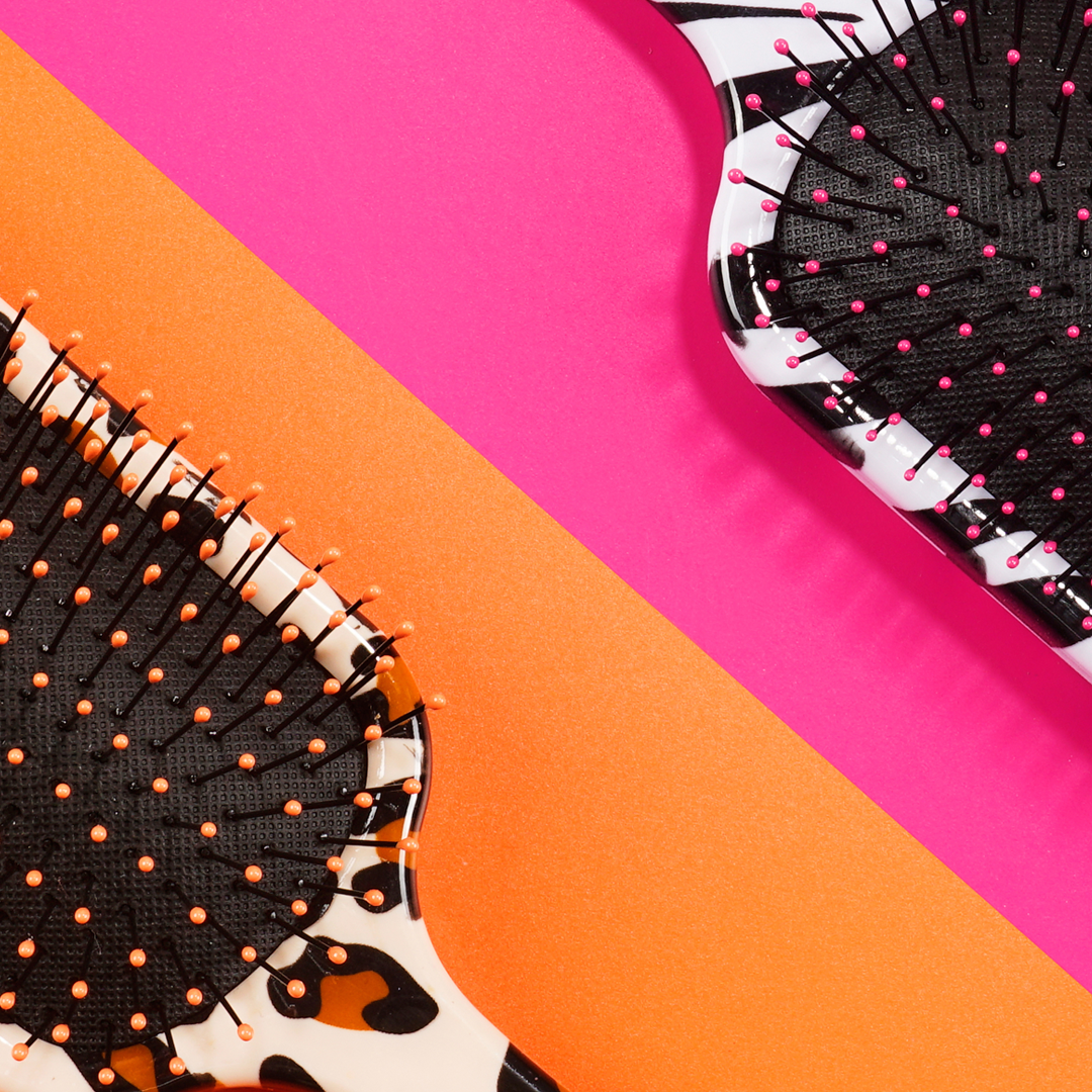 The Zebra Patterned Pro Hairbrush with Headcase - The Knot Dr.
