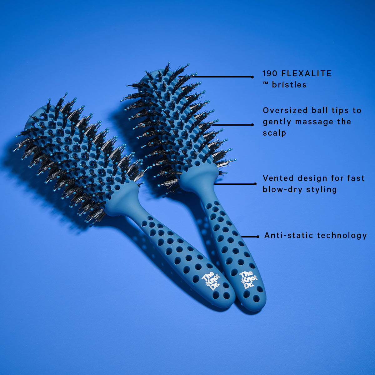 The Rounds Barrel Brush - The Knot Dr.