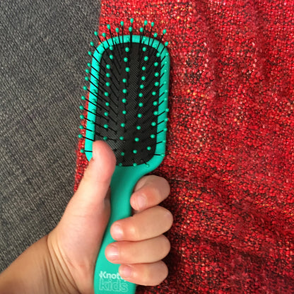 Green Knotty Kids® Hairbrush