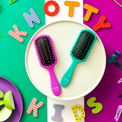 Green Knotty Kids® Hairbrush