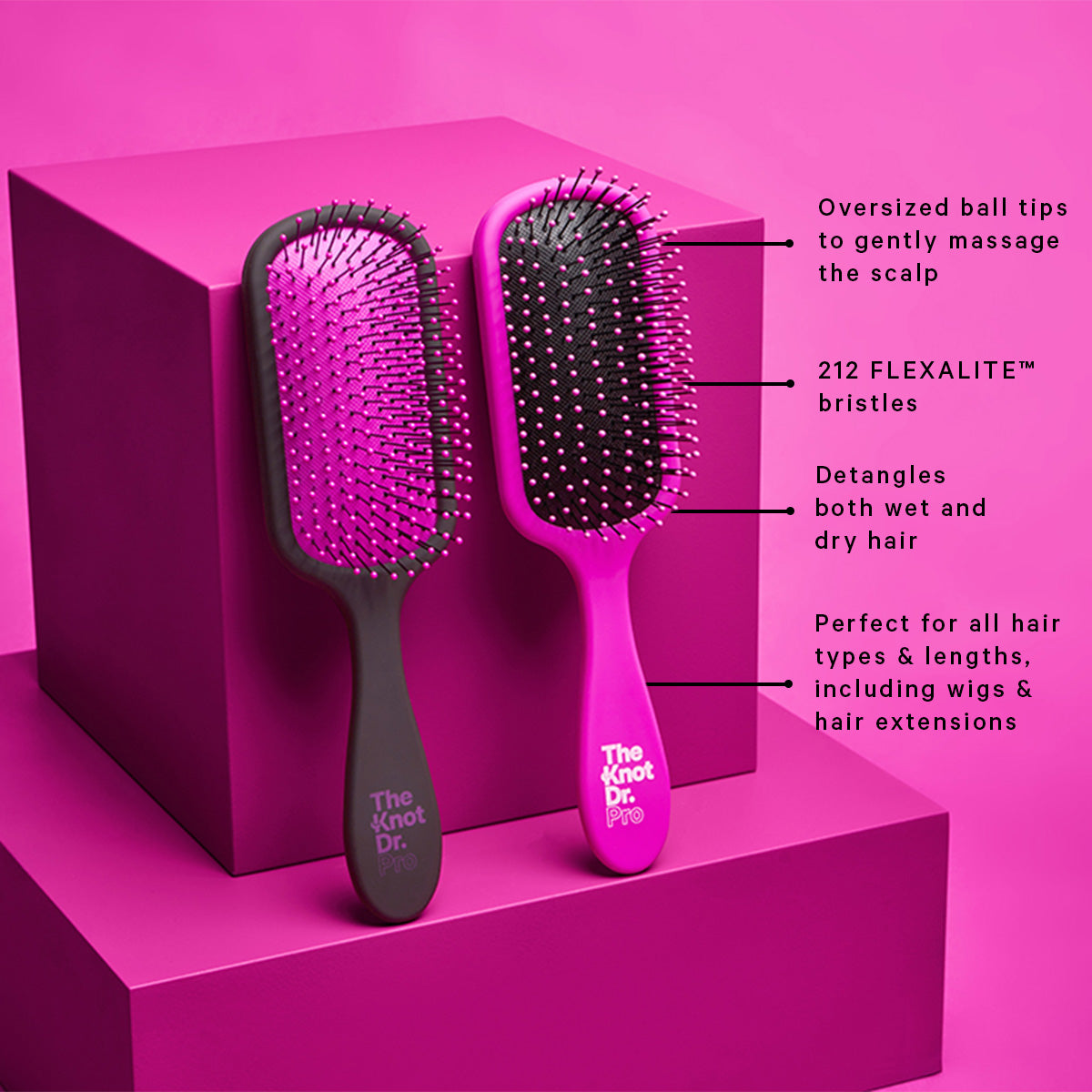 Pink Pro Brite Hairbrush