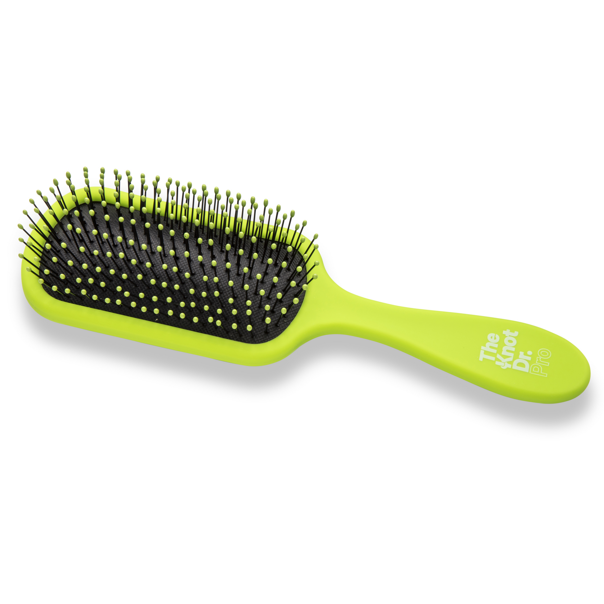 Pomelo green detangling hairbrush flat
