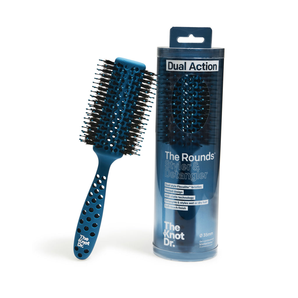 The Rounds Detangling Brush BlowDrying Barrel Brush The Knot Dr.