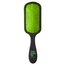 Load image into Gallery viewer, Pro detangling hairbrush in black with green pad