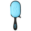 Blue protector headcase for detangling hairbrush